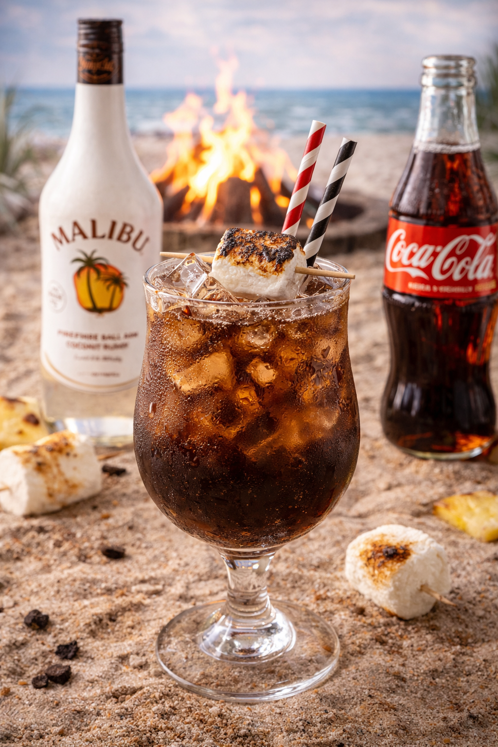 Bonfire by the beach