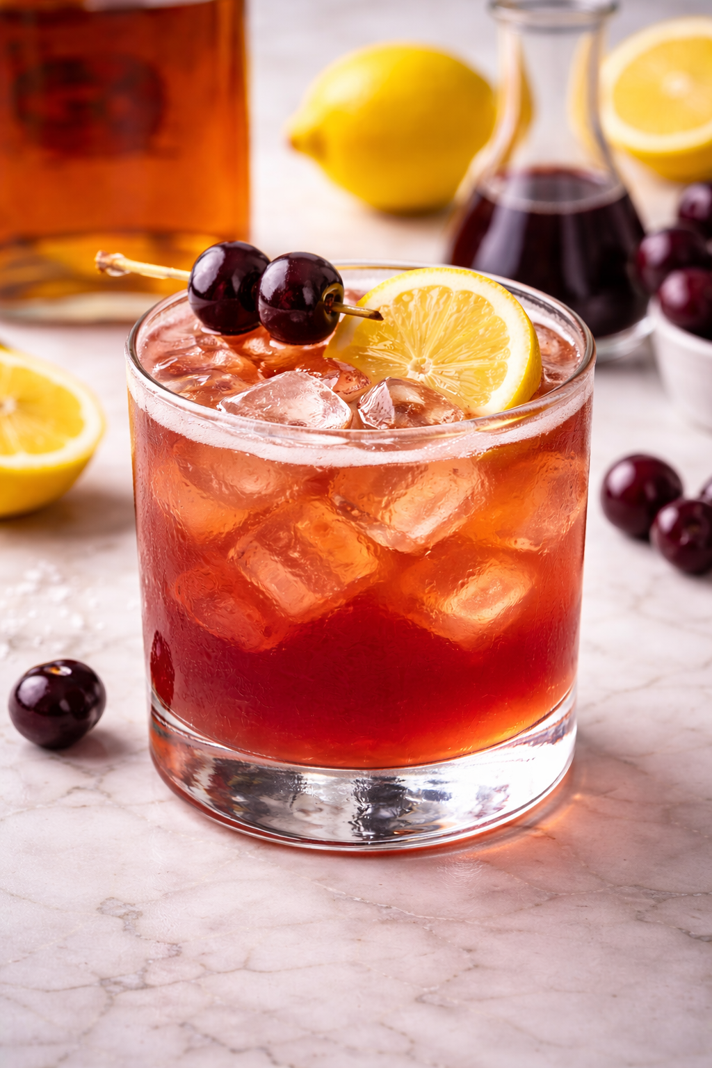 Cherry Bourbon Smash
