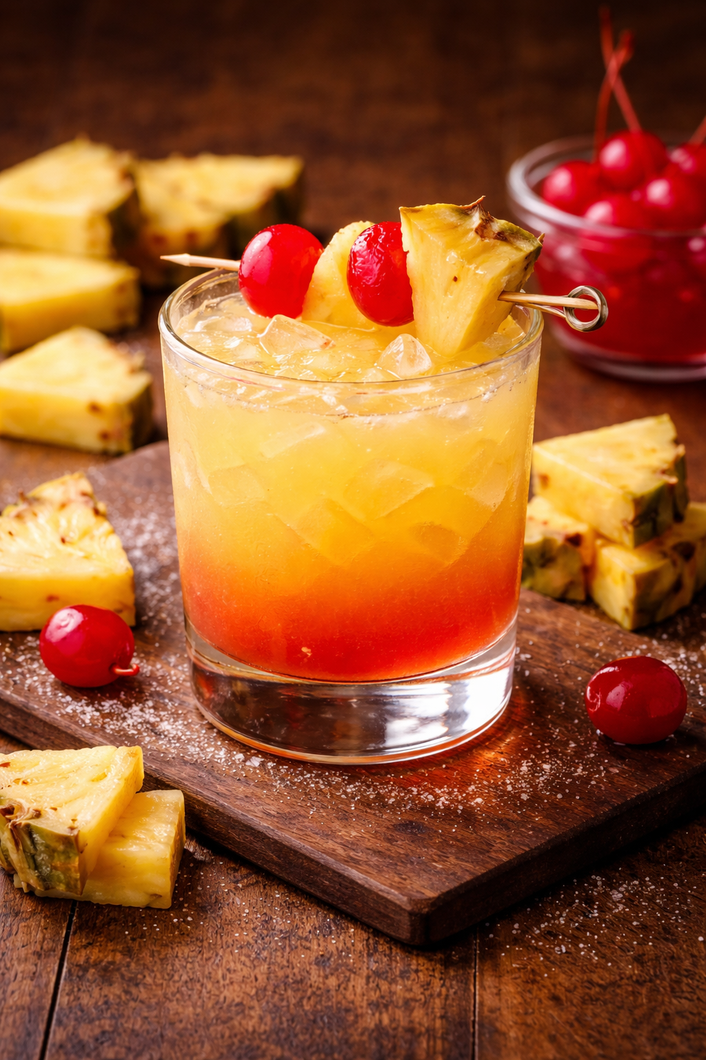 Cocktail kit called Pineapple Upside Down Punch available at the Wisconsin Liquor Store Aurora Liquors