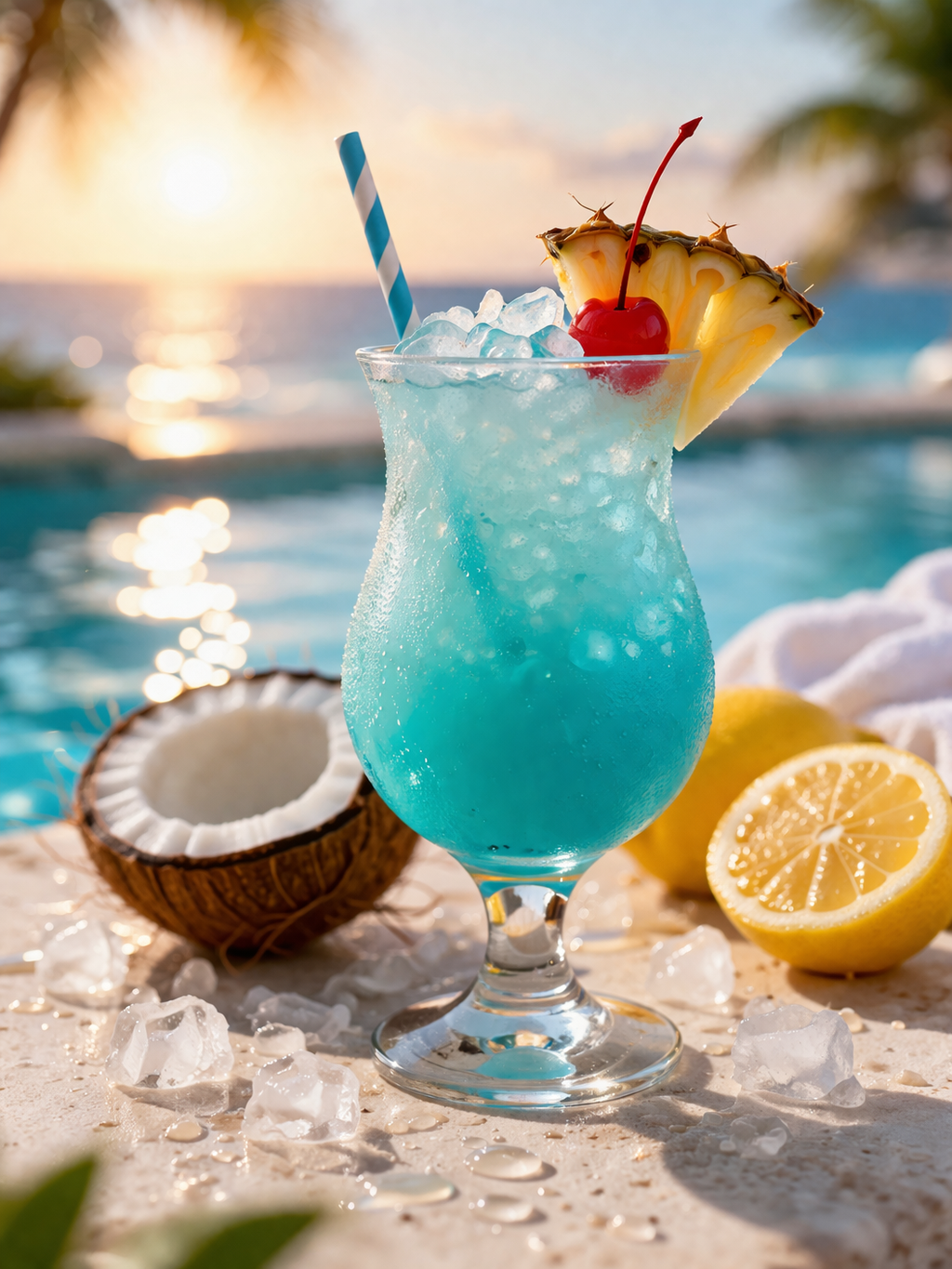 Cocktail kit called Blue Lagoon available at the Wisconsin Liquor Store Aurora Liquors