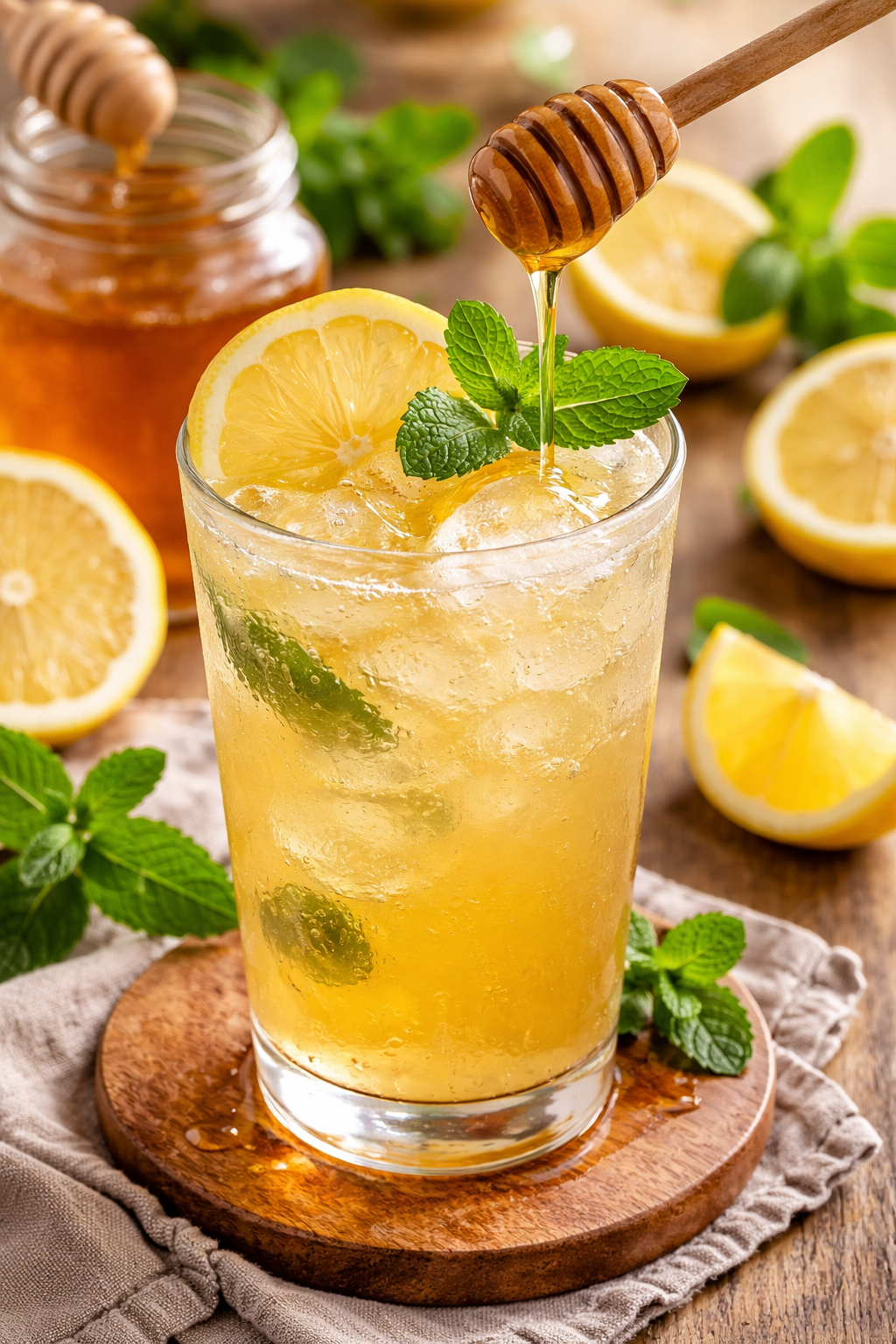 Honey Whiskey Smash