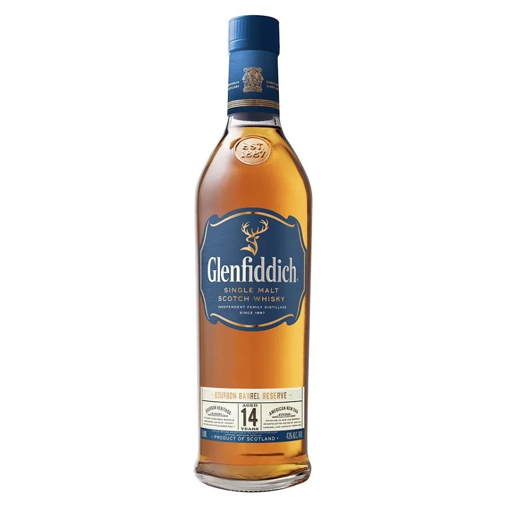 Glenfiddich 14 Year Single Malt Scotch Whisky (Bourbon Barrel Reserve)