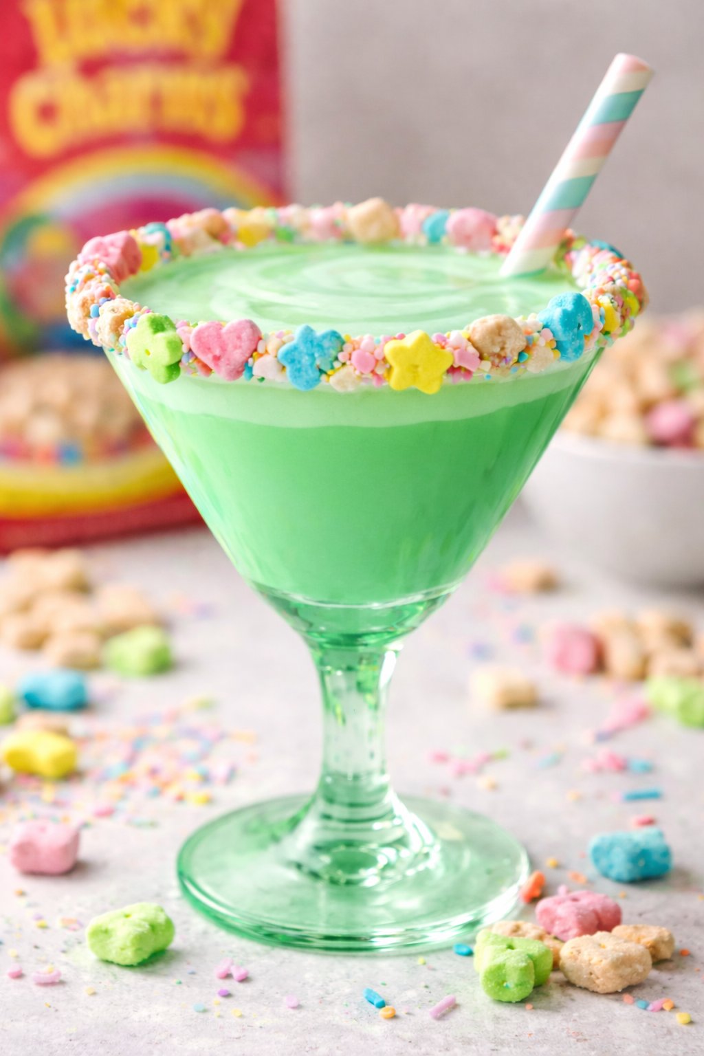 Lucky charms green cocktail