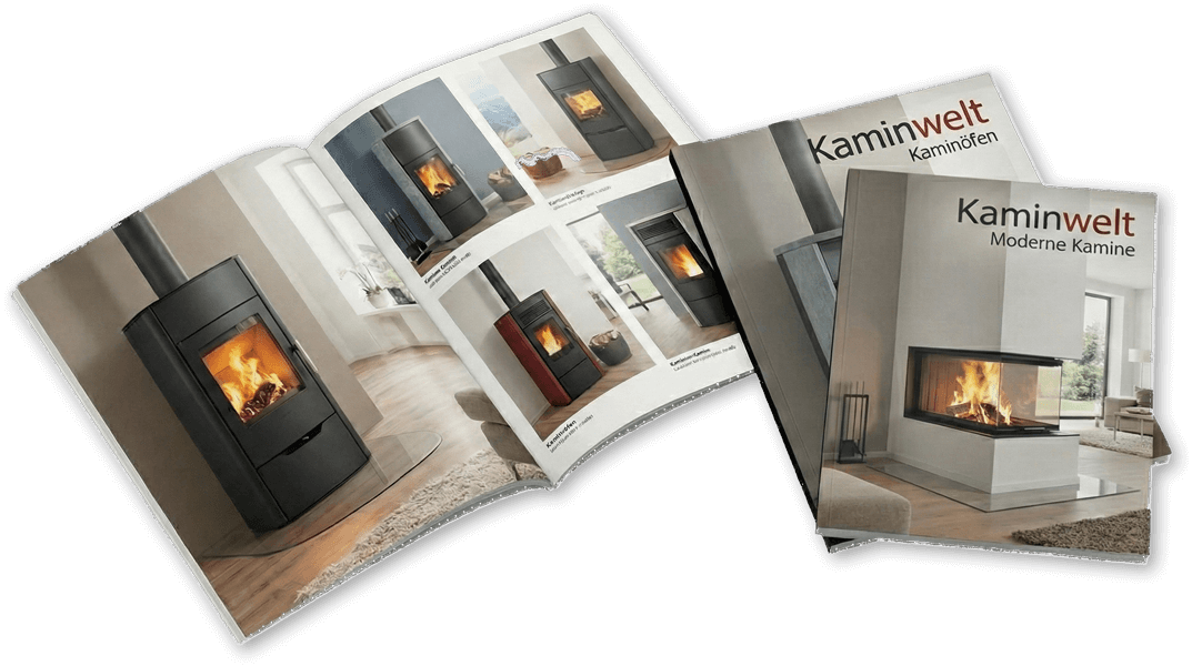 Online-Kataloge für Kaminöfen und moderne Kamine bei Kaminwelt Hennef.