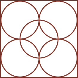 Five overlapping circles in a hexagonal pattern, creating a flower-like shape in the center symbolizing Strategic Planning.