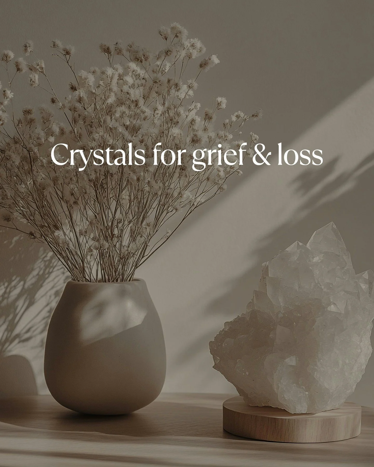 Grief is tough. These crystals aren&rsquo;t magic wands, but rather tools to help hold you steady through it. 

If you&rsquo;re navigating loss, surround yourself with what feels grounding, gentle and supportive.