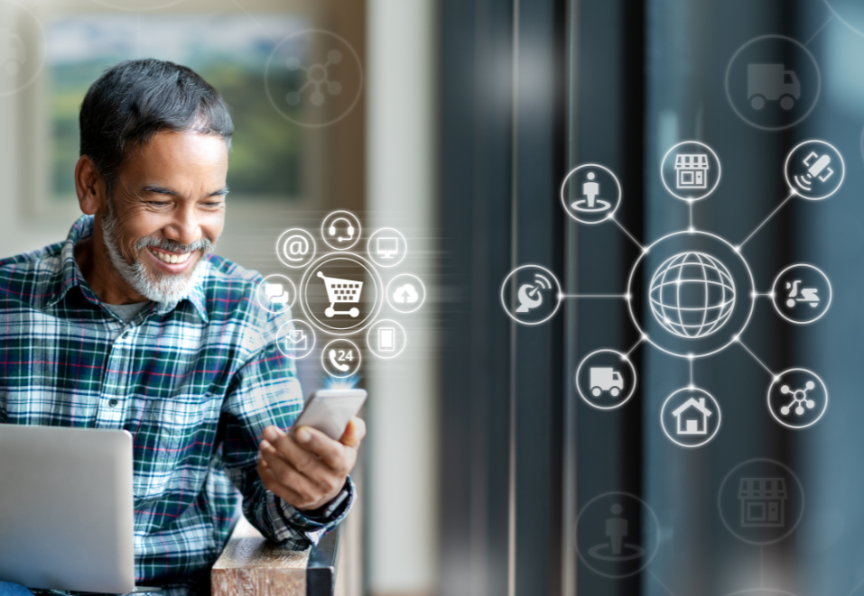 Omnichannel marketing to pros, personalized, real-time marketing touchpoints generating personalized customer journeys, revenue and relationships