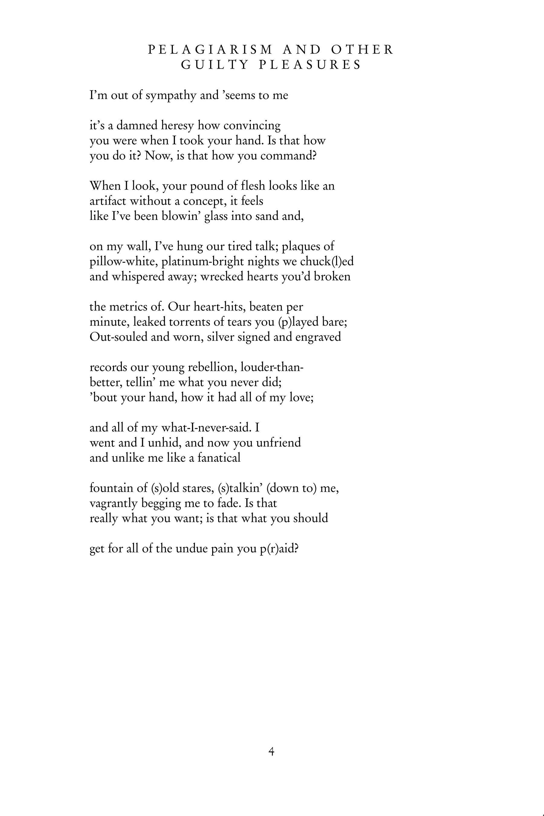 Jono Borden - Simple Simony (Poem - Pelagiarism and Other Guilty Pleasures)