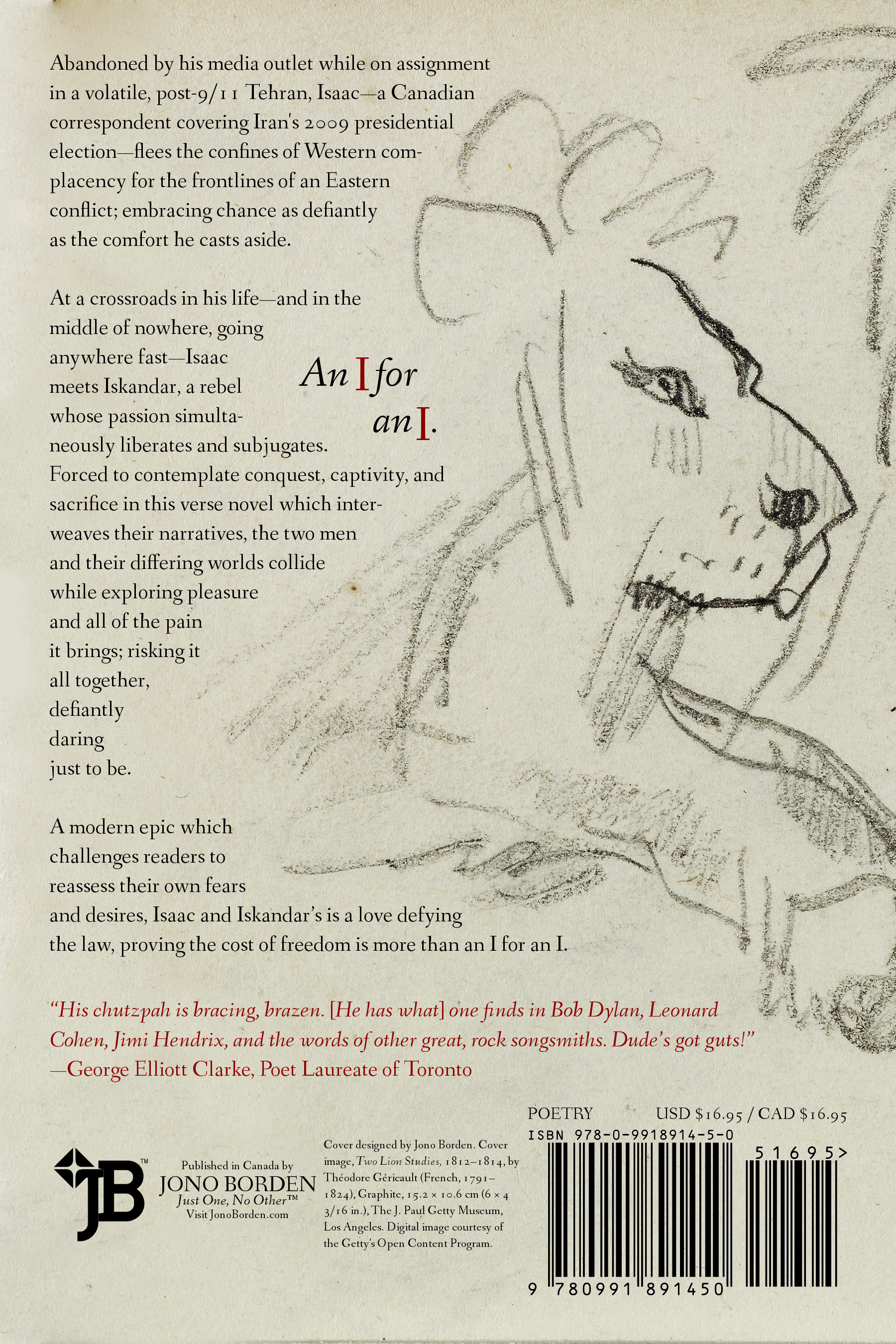 Jono Borden - Isaac and Iskandar (Back Cover)