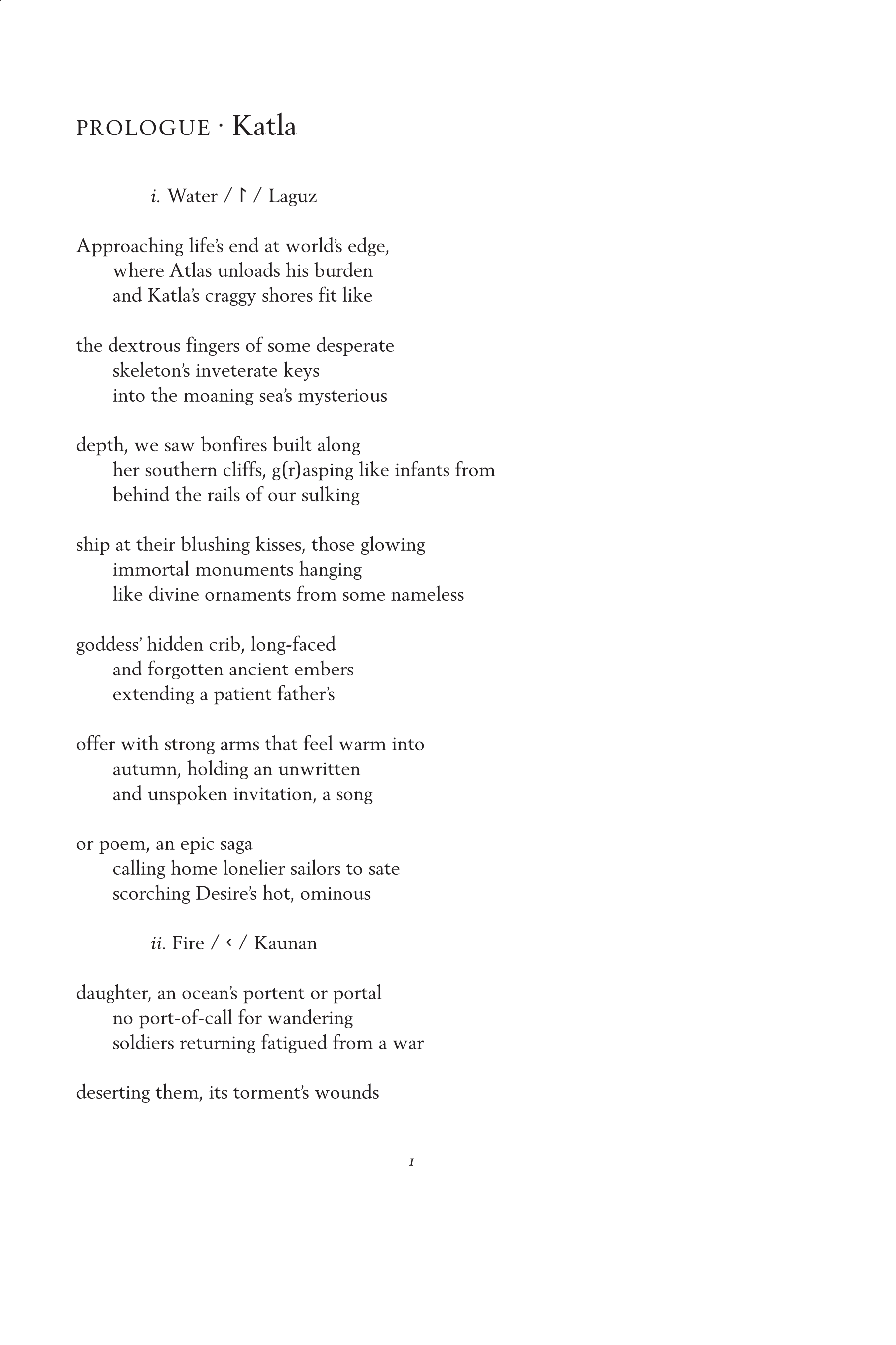 Jono Borden - Between the Silver and the Mirror (Poem Excerpt - Katla)