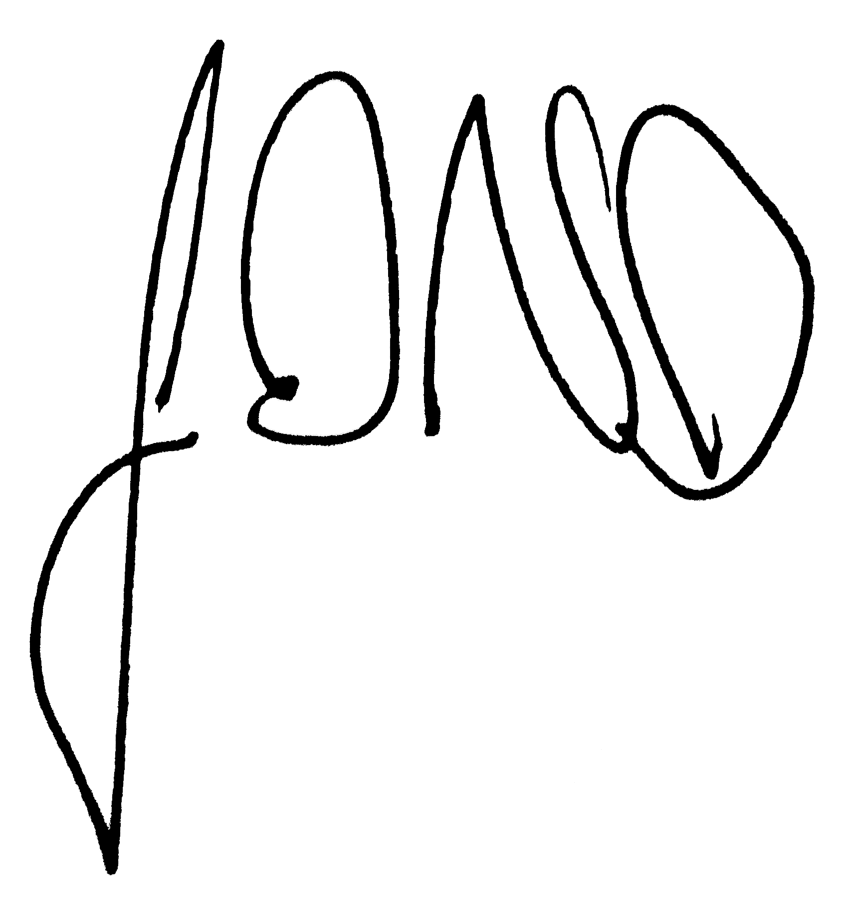 Signature in bold cursive handwriting spelling "JONO".