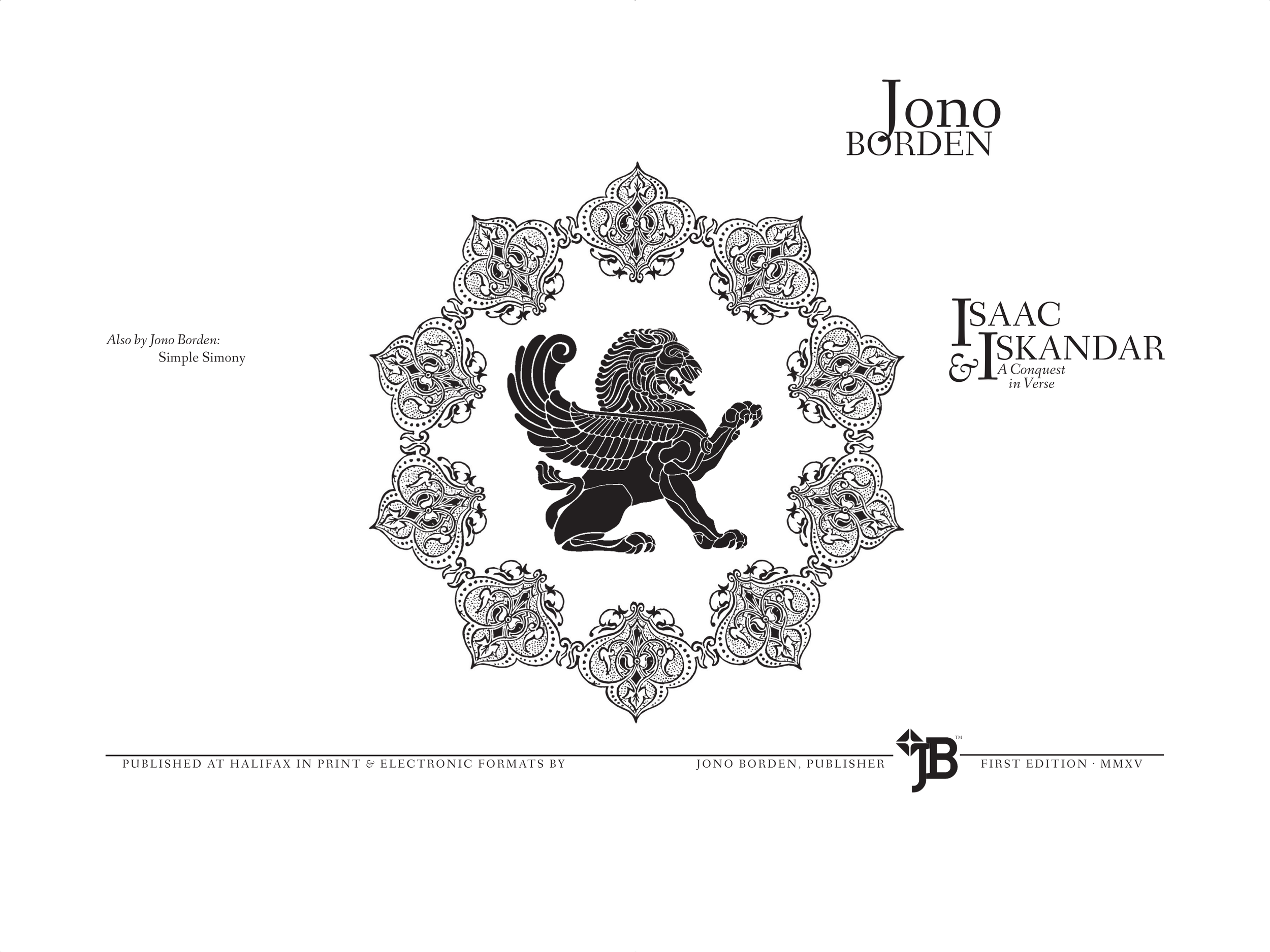 Jono Borden - Isaac and Iskandar (Title Page Spread)