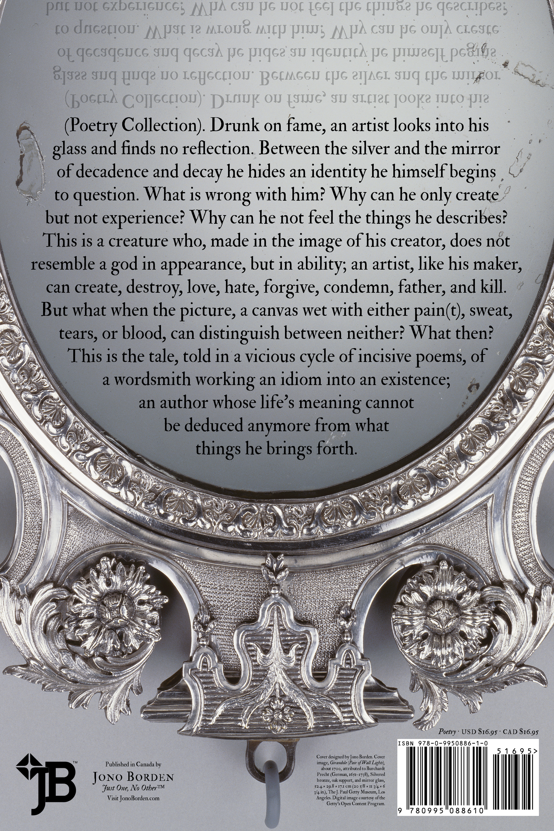 Jono Borden - Between the Silver and the Mirror (Back Cover)