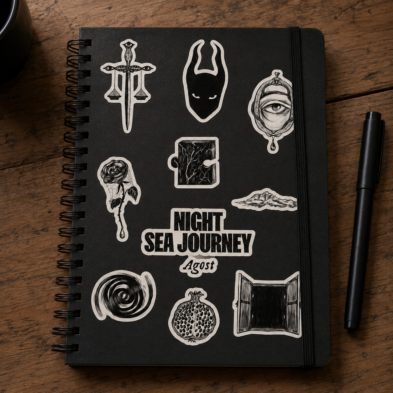 Night Sea Journey Stickers