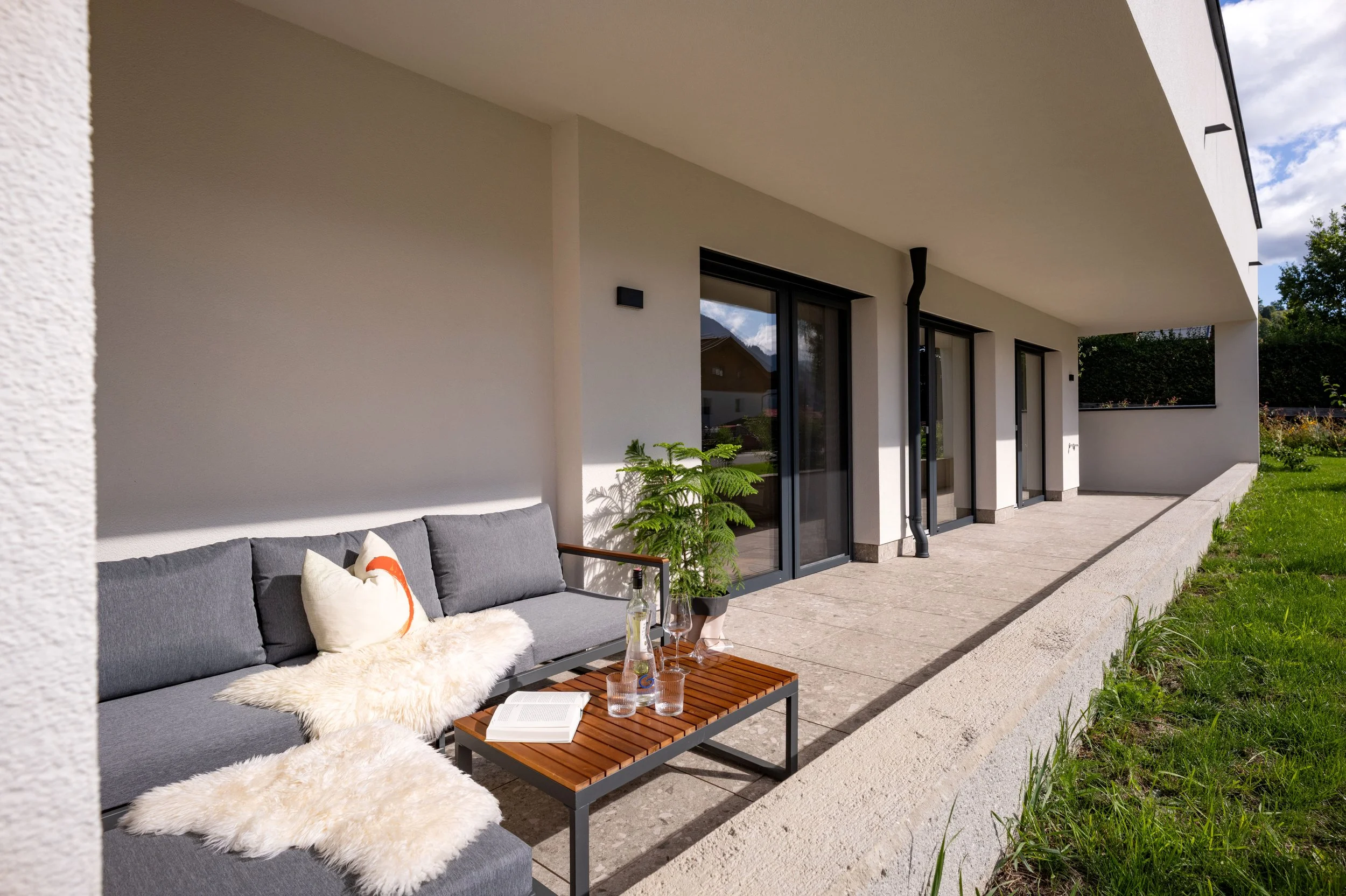 Terrassen mit Sitzecke