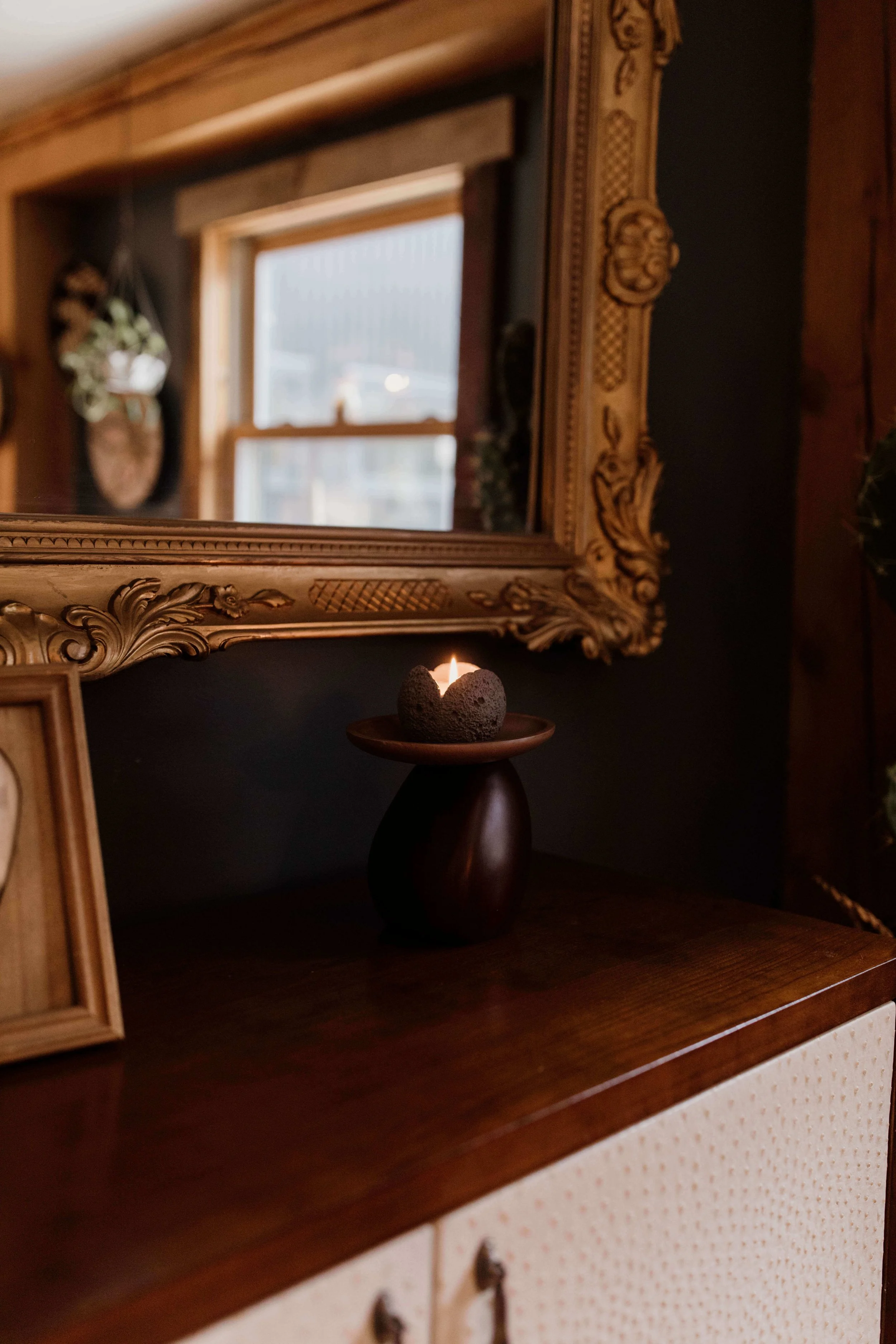 Slow burning candle.