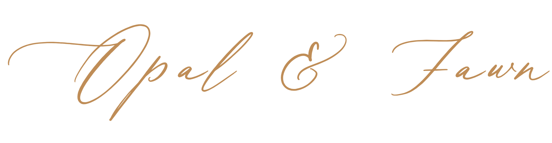 Opal & Fawn Script Logo