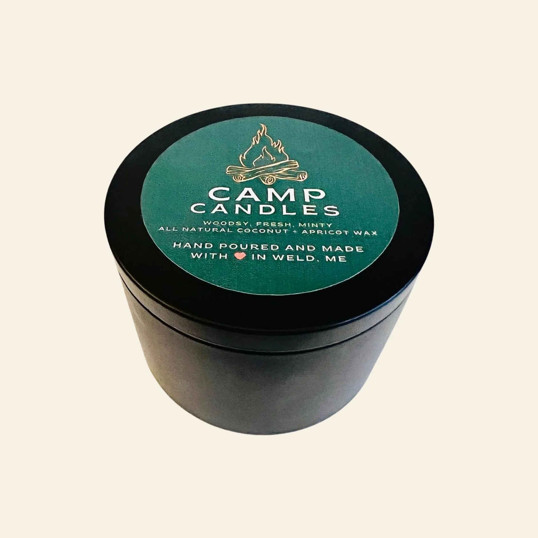 Camp Candles: Woodsy, Fresh, Minty