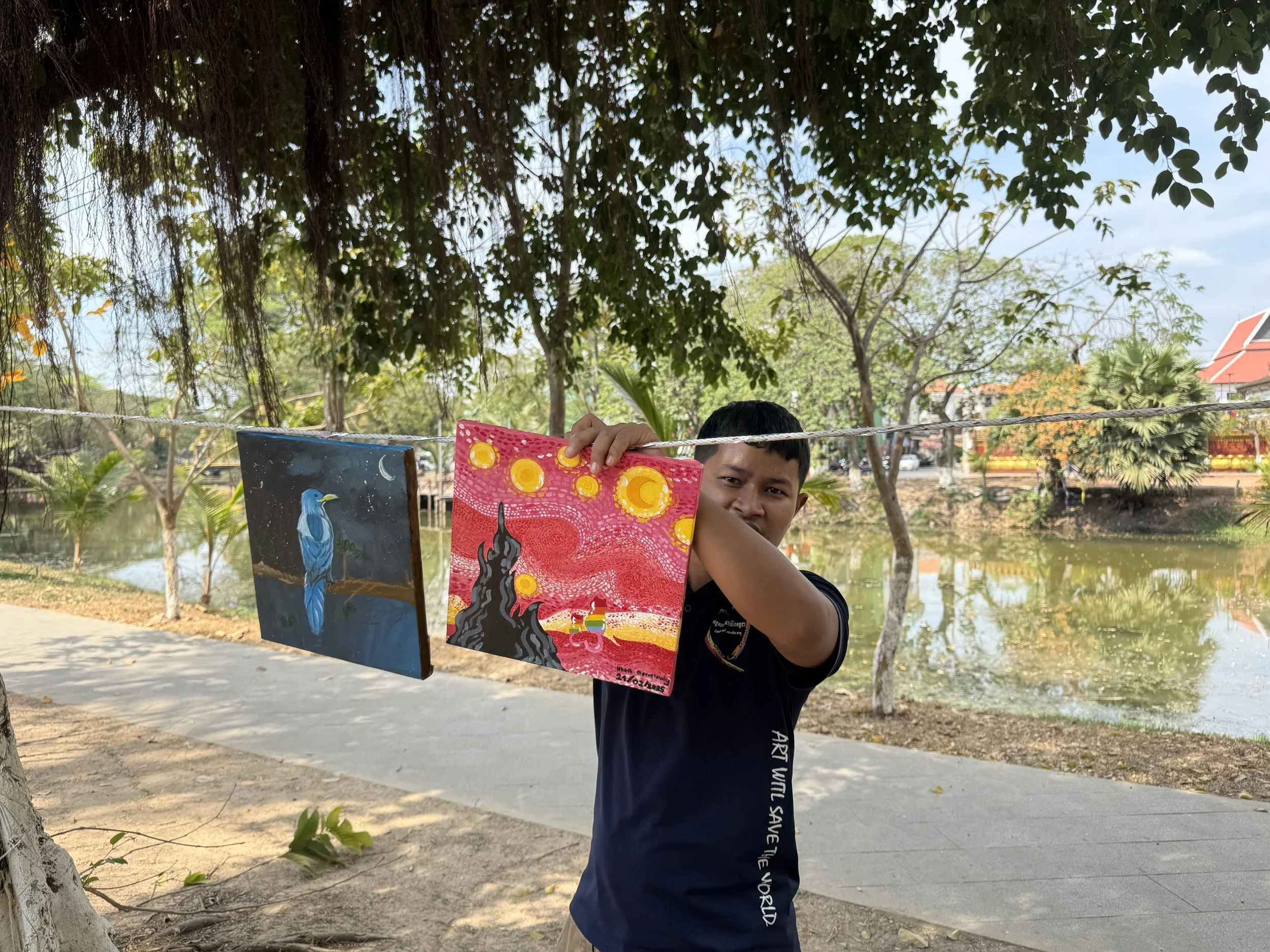 Plein Air workshop at Colors of Cambodia