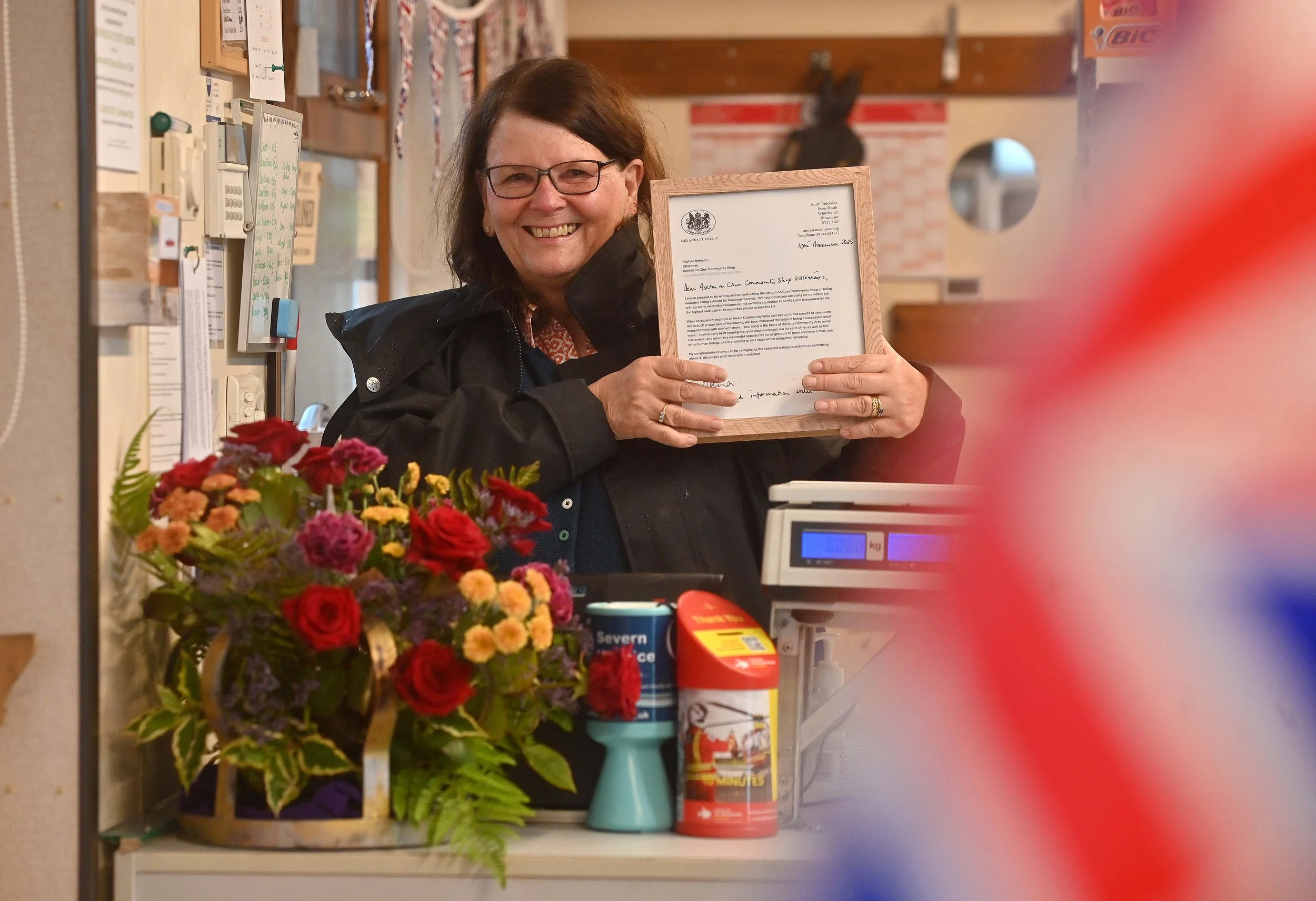 photo of person with King's award letter