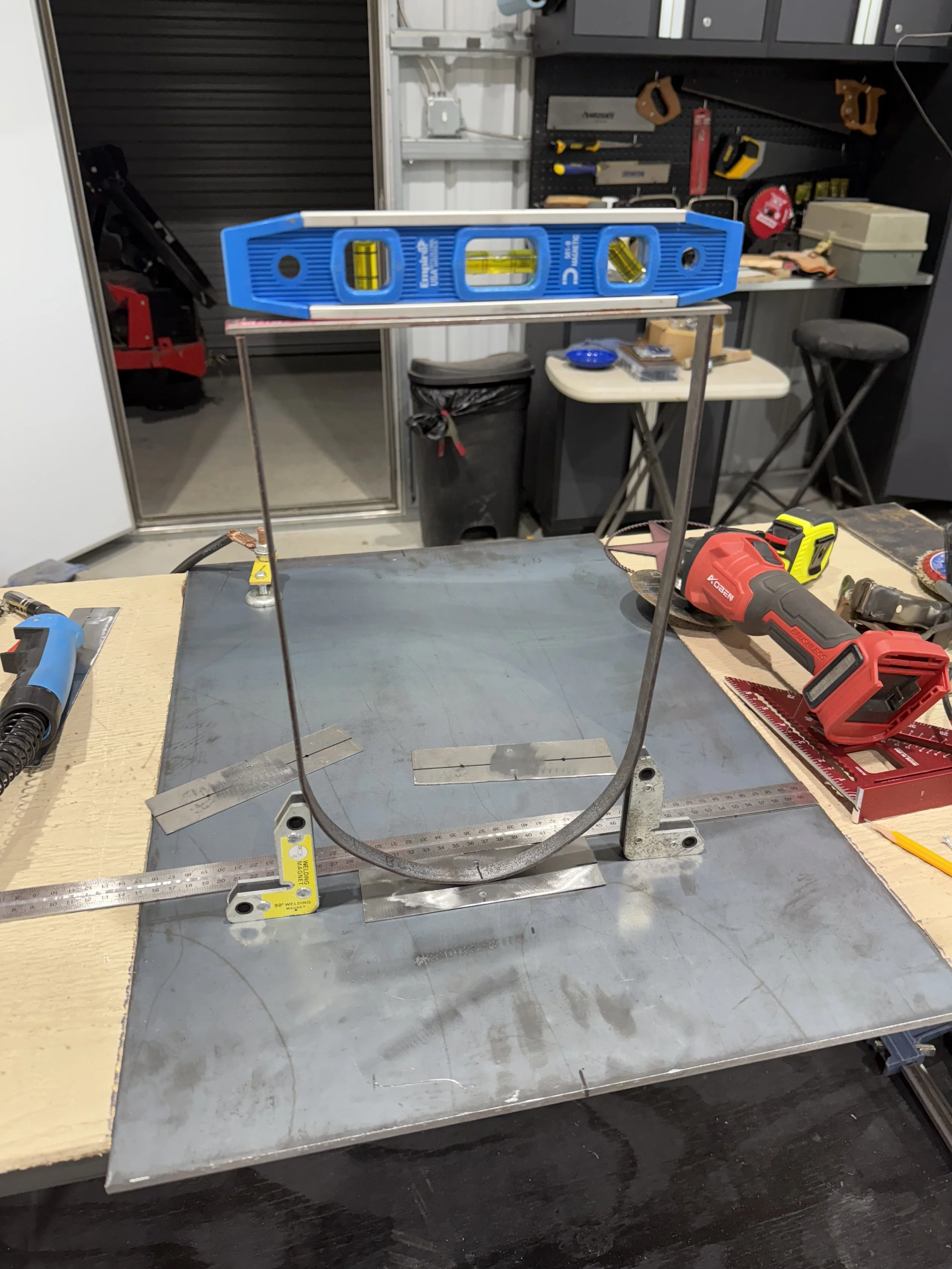 leveling out the one of the cowboy hat holders