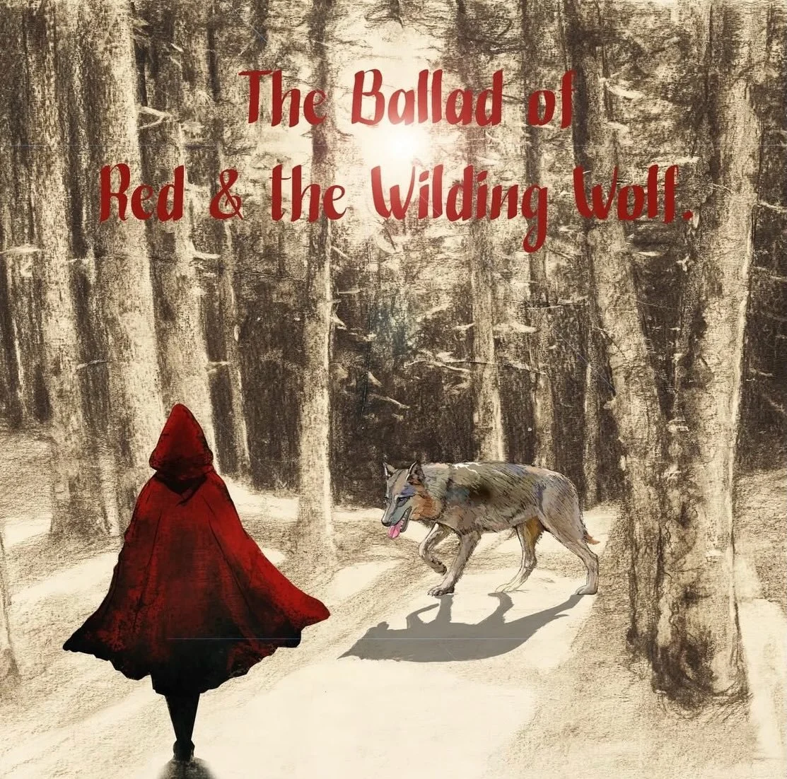 Been waiting to share this writing commission for @thebrightfoundation .  In the final stages of bringing it to life .  Before everything there was a forest &hellip; 🐺 🌲