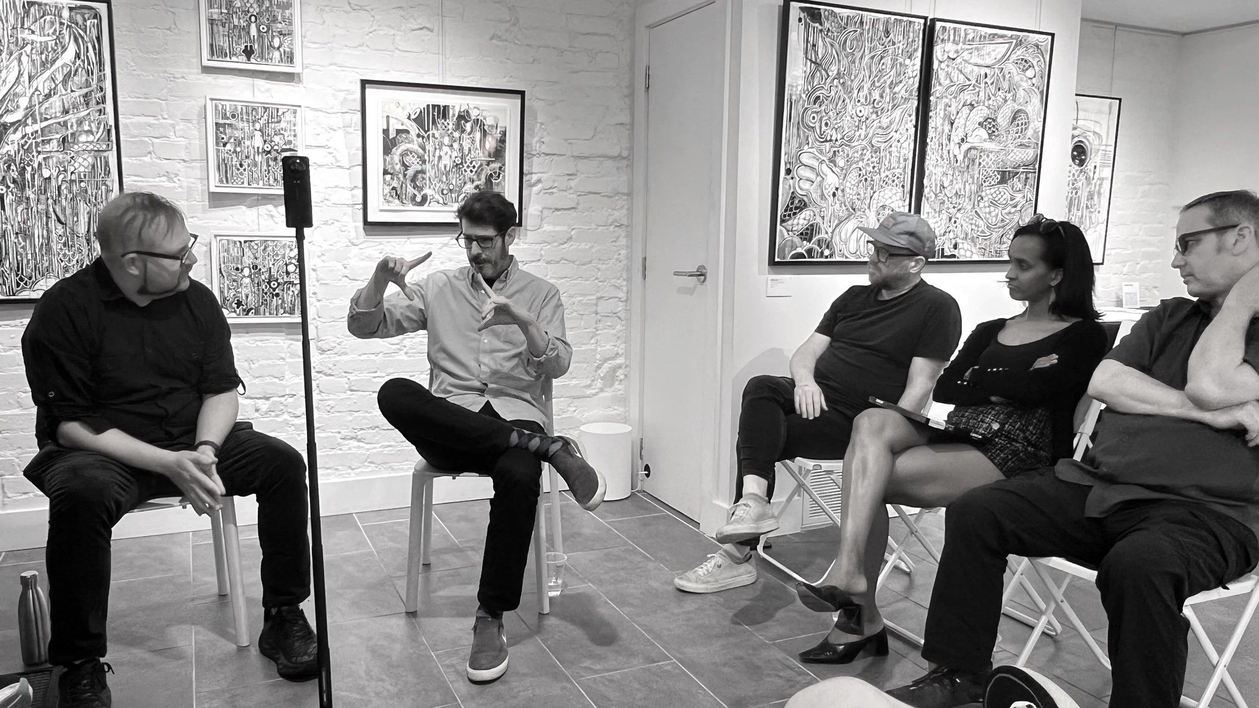 Artist talk, Lost Origins Gallery, Washington, D.C. March 2025, moderated by Robin Bell.