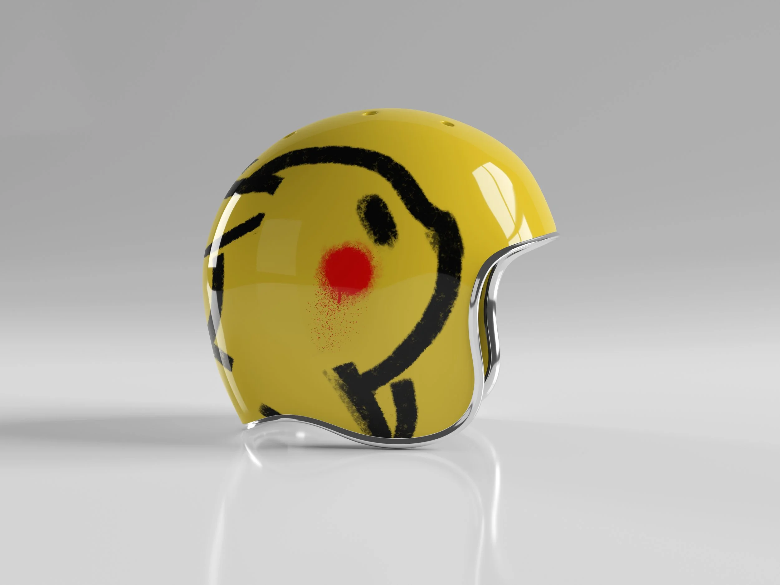 A watercolor and ink sketch of Pikachu, a yellow Pokémon with red cheeks and black-tipped ears, standing on a white textured background.