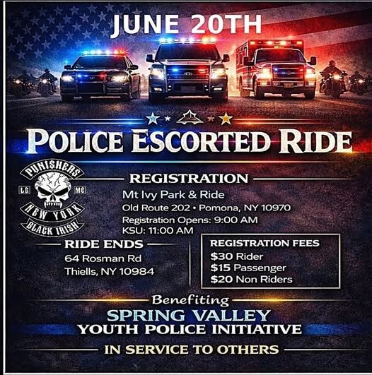 Black Irish Police Escorted Ride