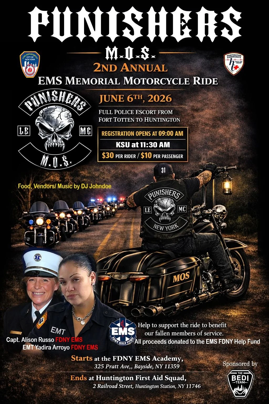 MOS 2nd Annual EMS Memorial Ride