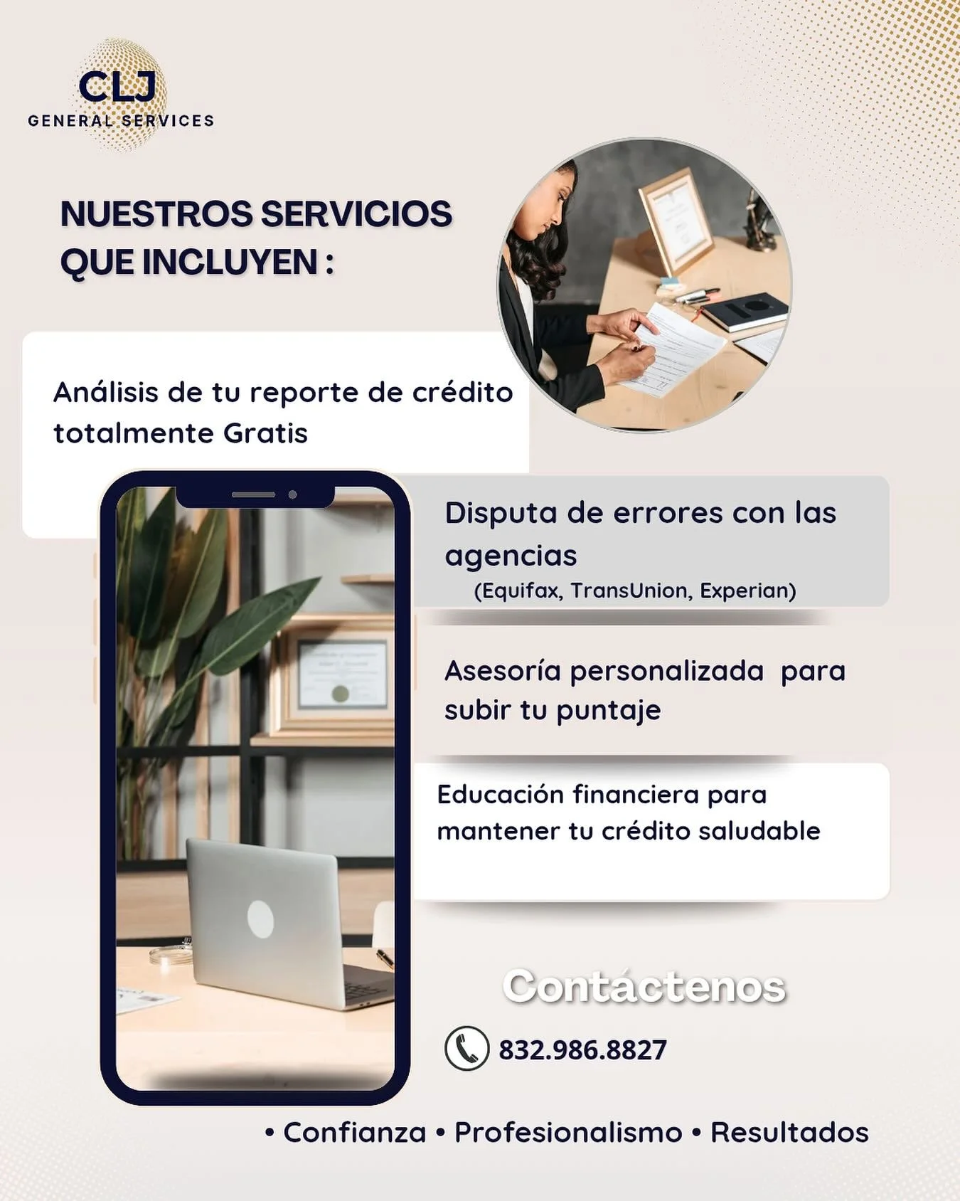 En CLJ analizamos tu cr&eacute;dito, verificamos que todo marche bien y as&iacute; poder ayudarte de la mejor manera #recuperatucr&eacute;dito #cljgeneralservices