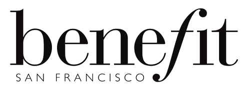 Benefit San Francisco logo with the word benefit in large black lowercase letters and San Francisco in smaller uppercase letters underneath.