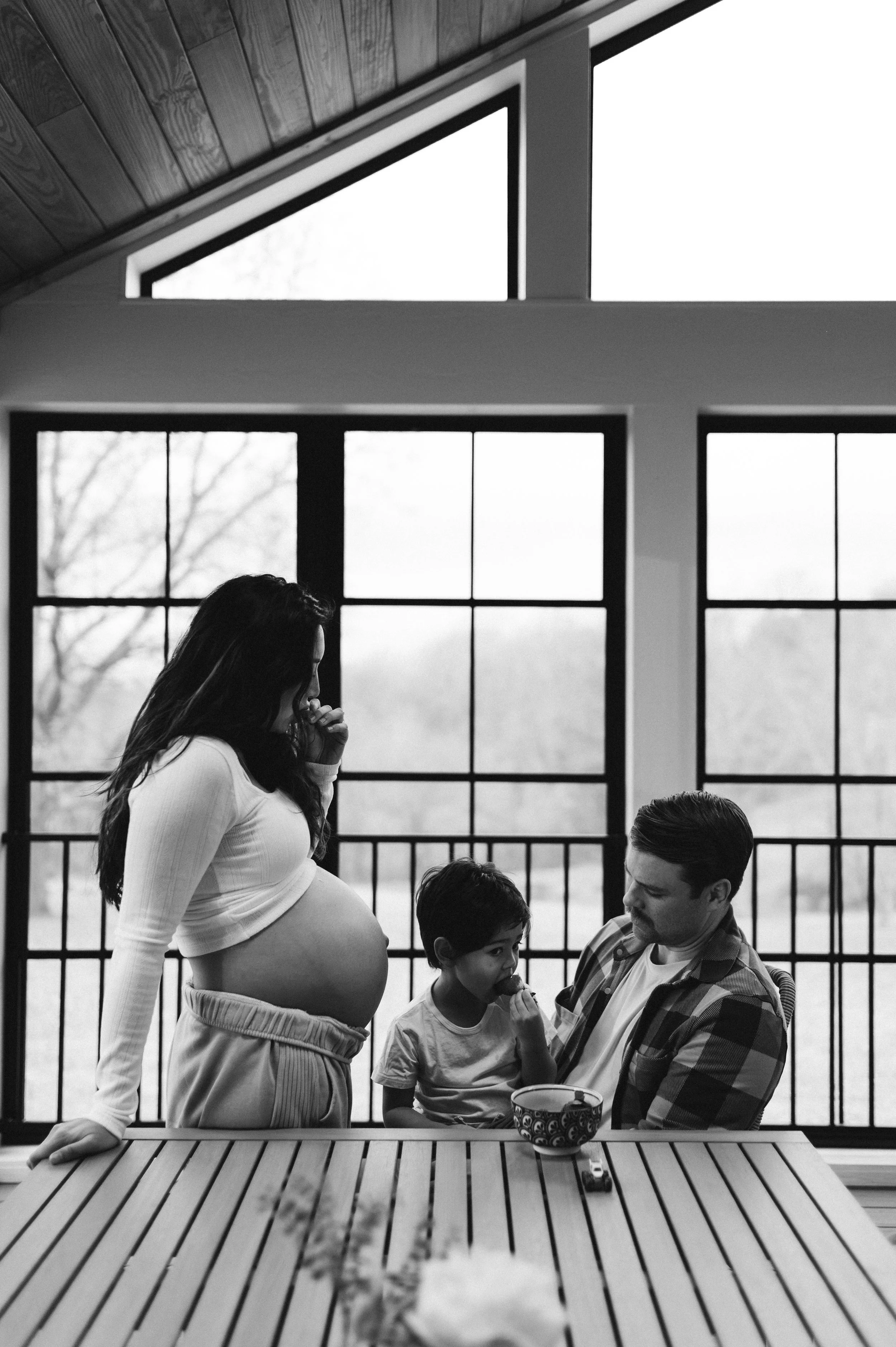 Rainy Day at Home | In-Home Family + Maternity Session - Clarksville, TN