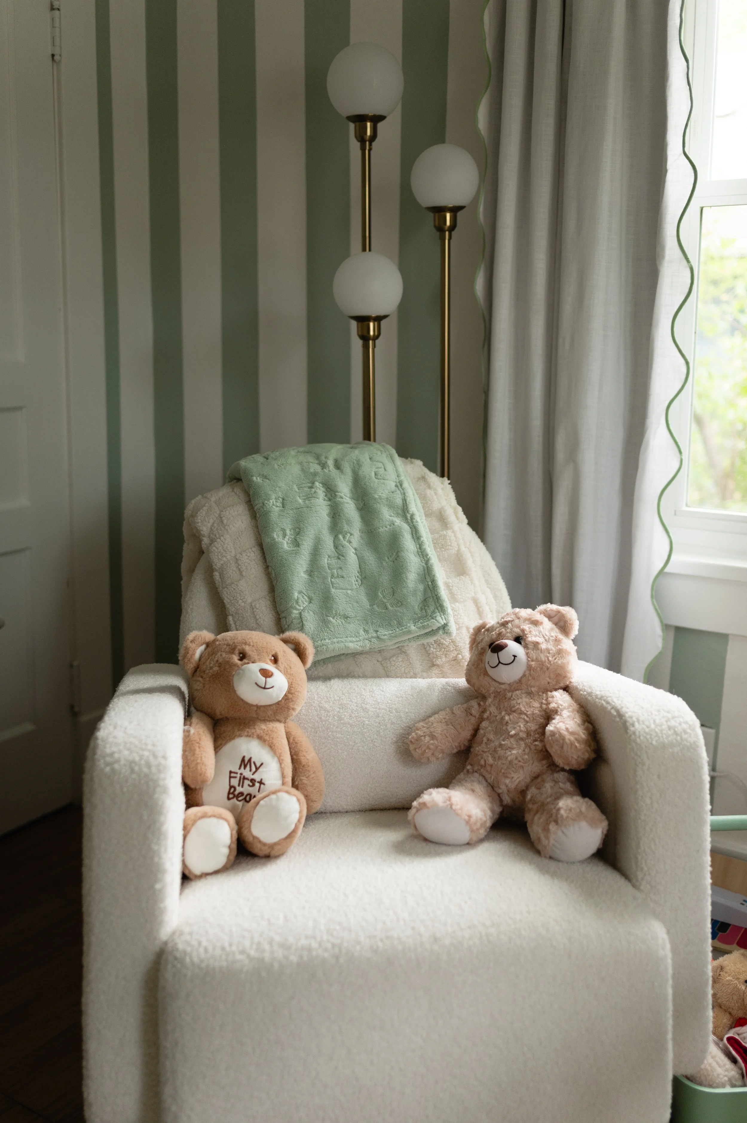 rocking chair in nursery, newborn photos, newborn photographer, affordable, clarksville tn, nashville tn
