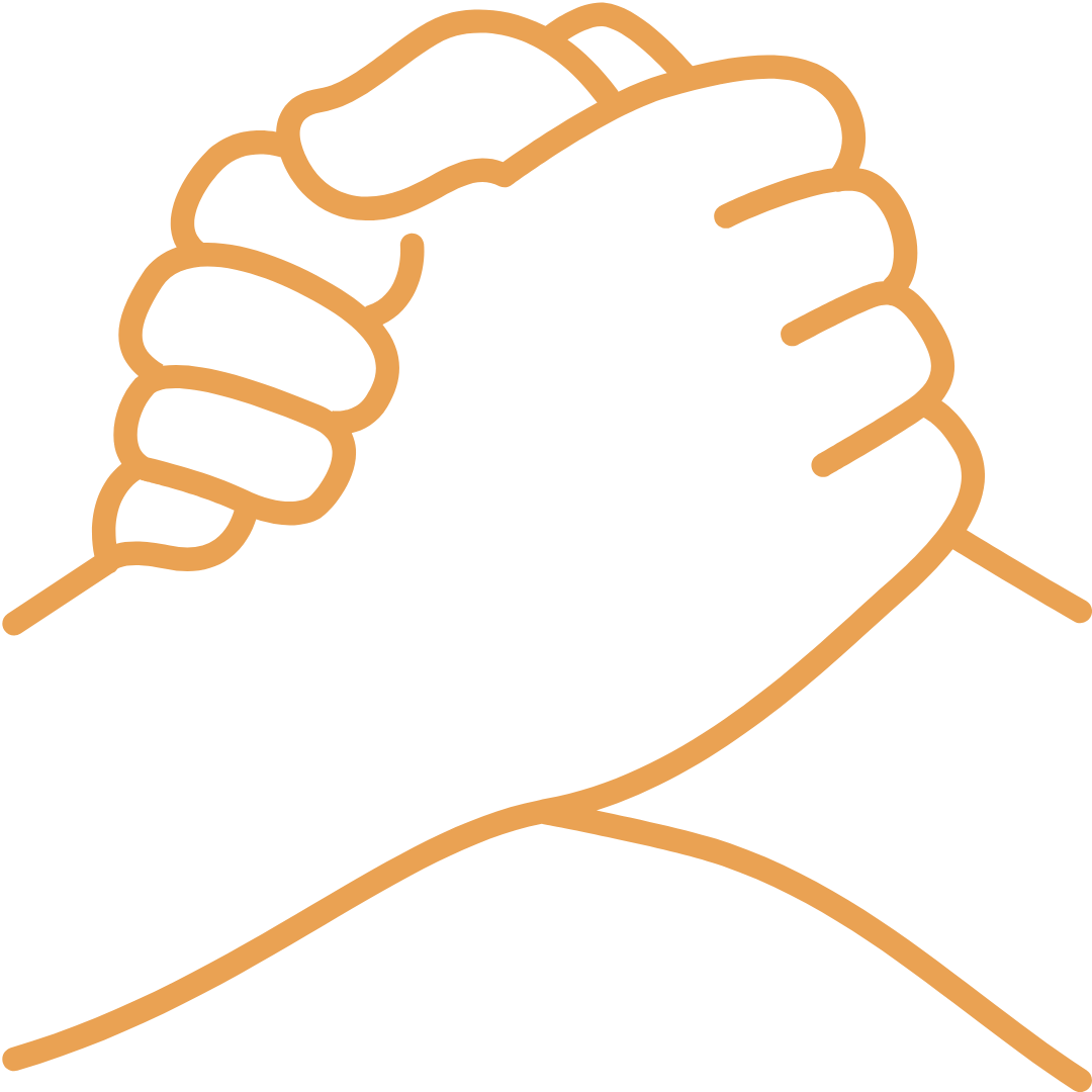 Tw people holding hands