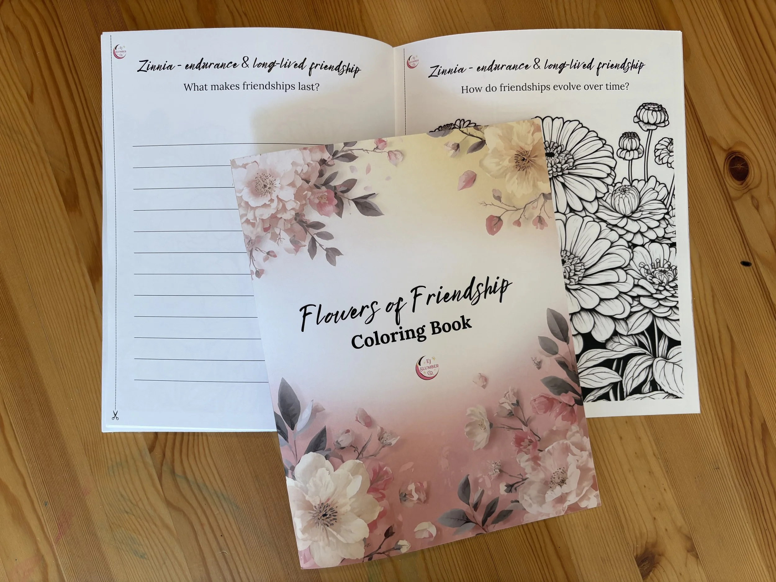 Flowers of Friendship Coloring Book
