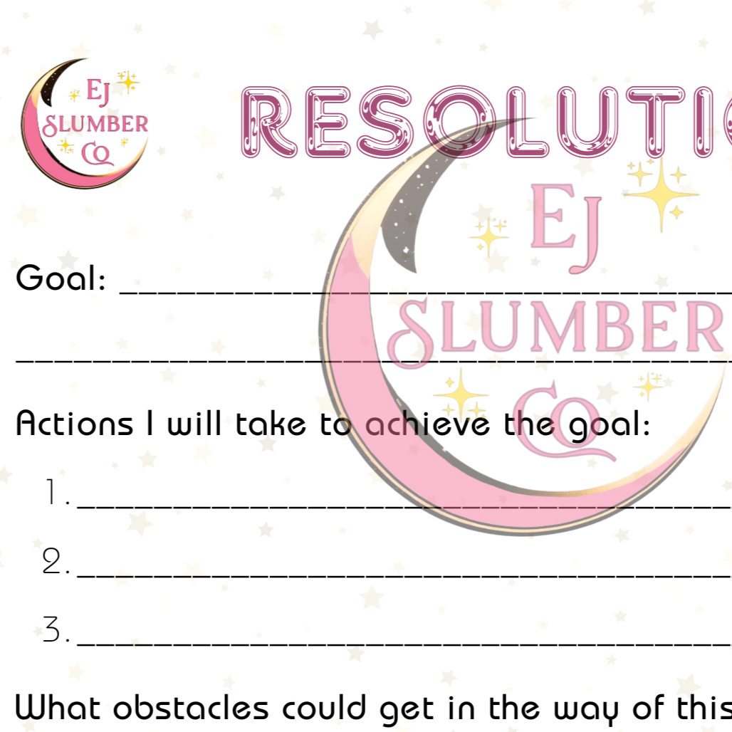 EJ Slumber Co 2026 Resolution Bingo (Digital Download)