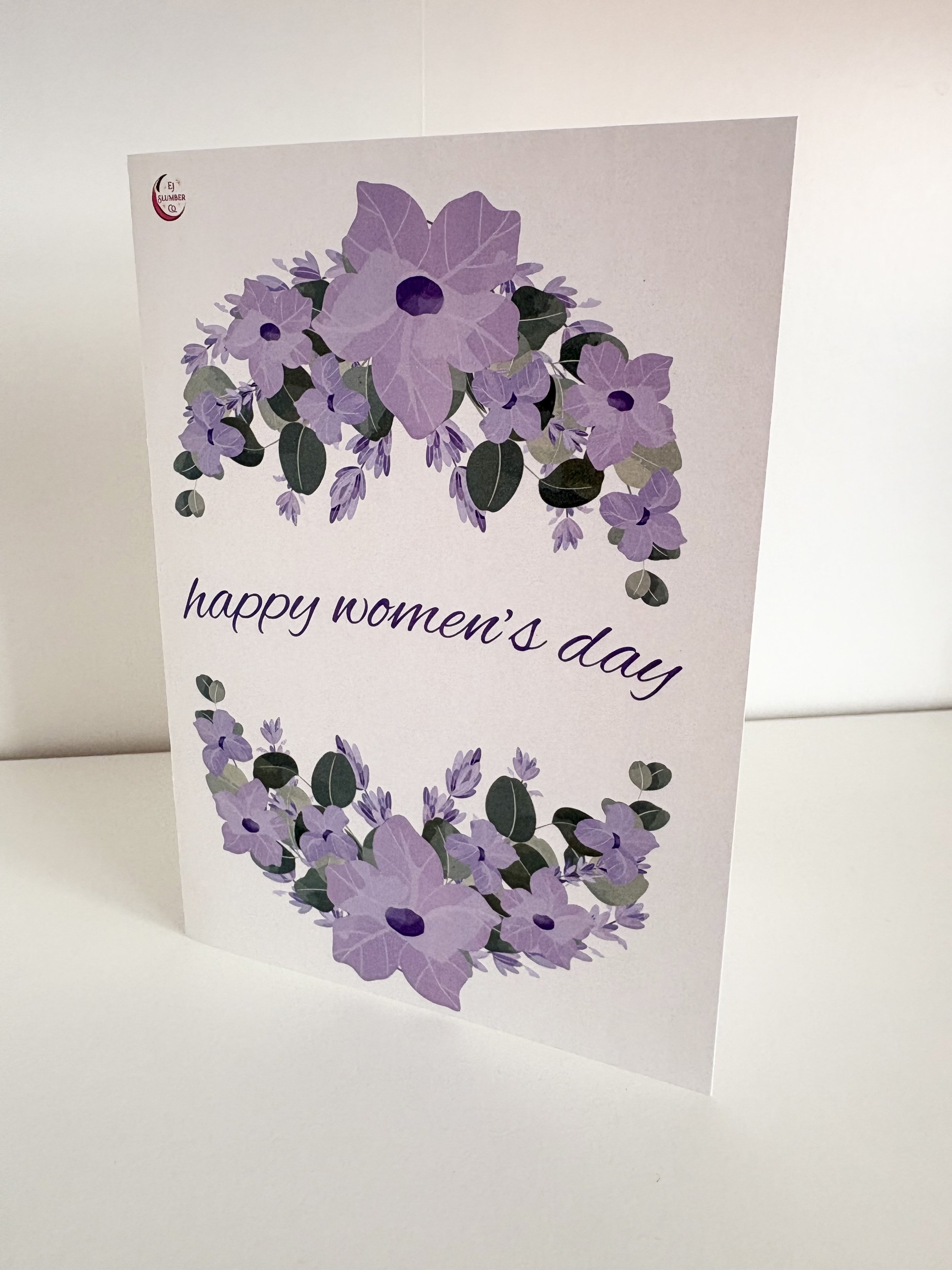 Women's Day Card (Purple Flowers Digital Download)