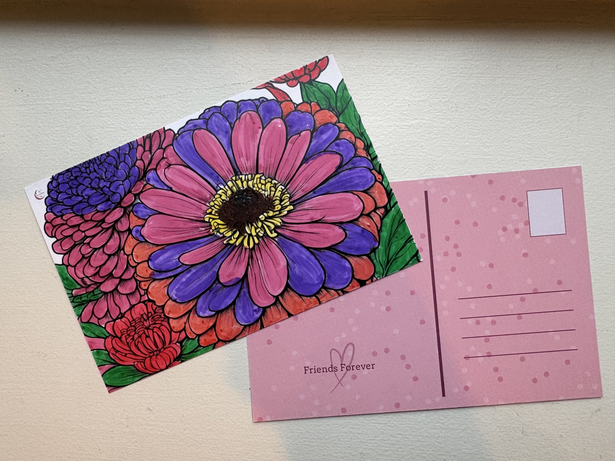 Coloring Postcards
