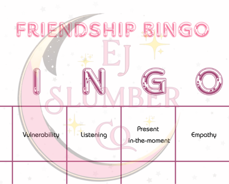 Friendship BINGO Game (Digital Download)