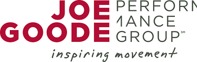Logo of Joe Goode Performance Group with tagline 'inspiring movement'