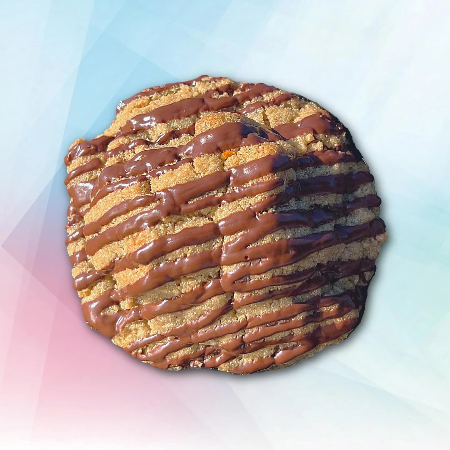 Introducing the Maple Tahini Cookie. Crumbly, nutty, melt-in-your-mouth goodness with a hint of maple and orange zest. Drizzled with vegan chocolate. Vegan &amp; gluten-free.

Website for orders coming very soon!!

#tahini #maple #veganbaking #gluten