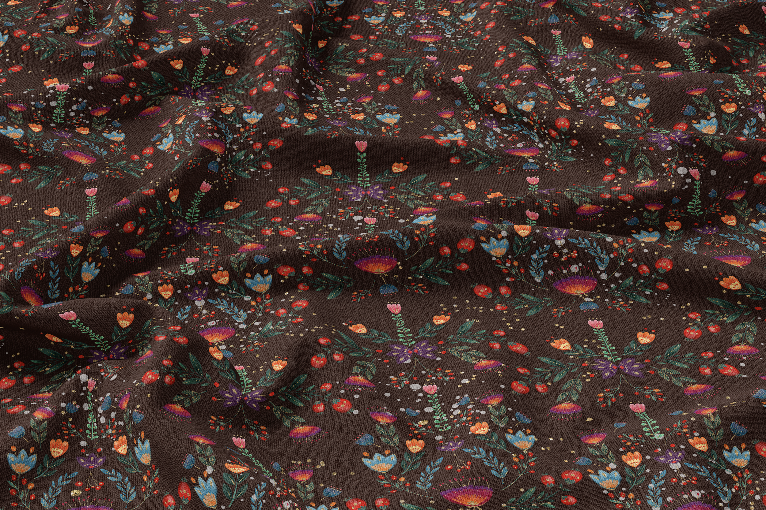 Folk Art Brown Floral II.png