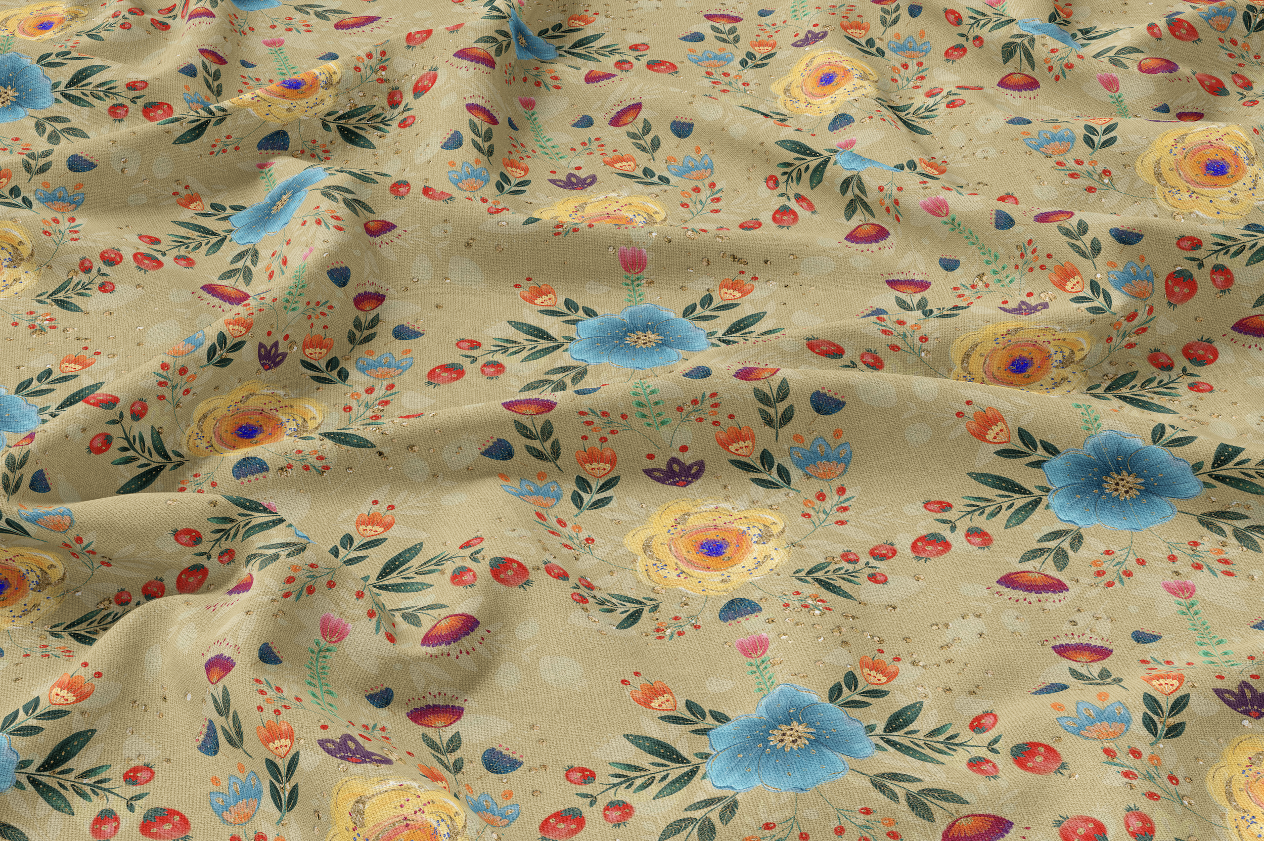 Folk Art Brown Floral I.png