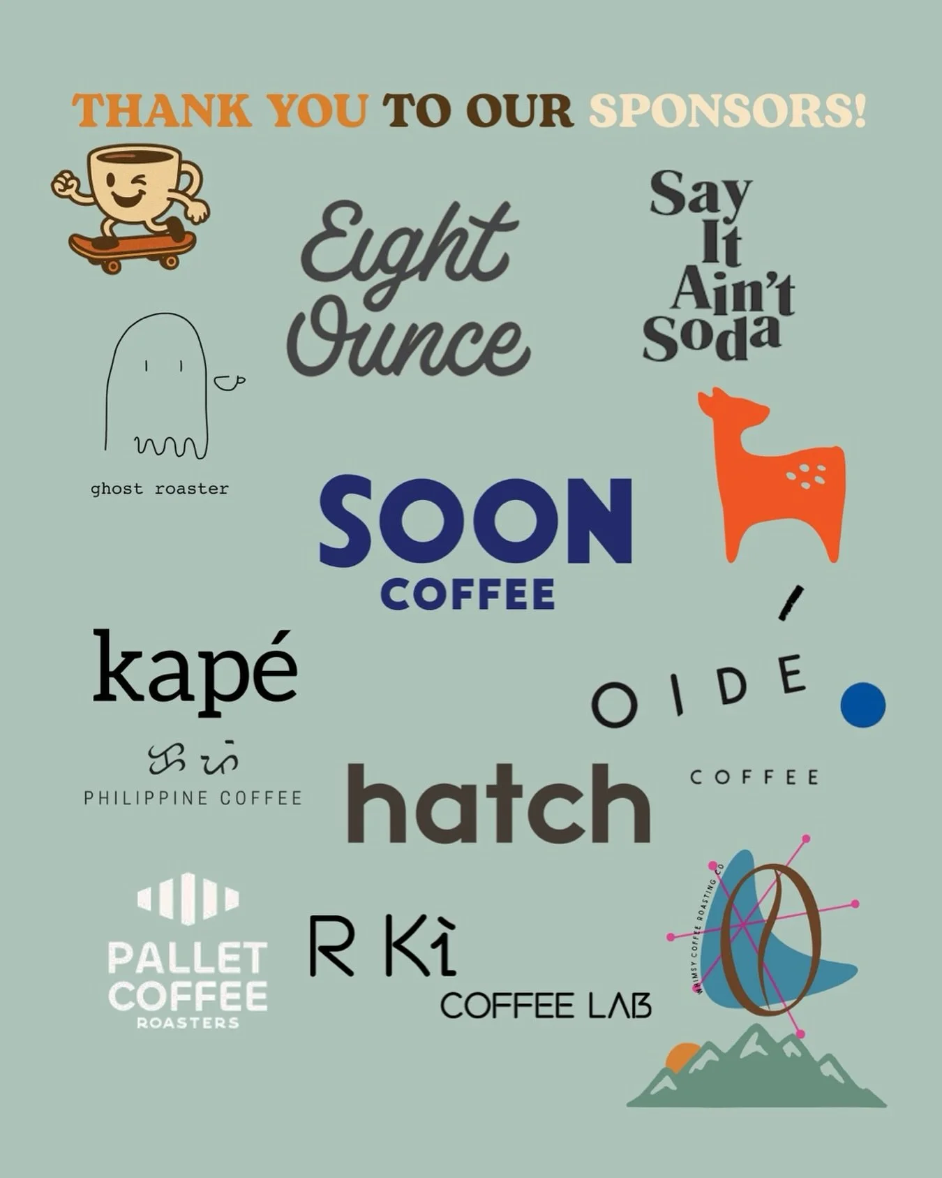 A HUGE thank you to our amazing sponsors!!💙💙💙