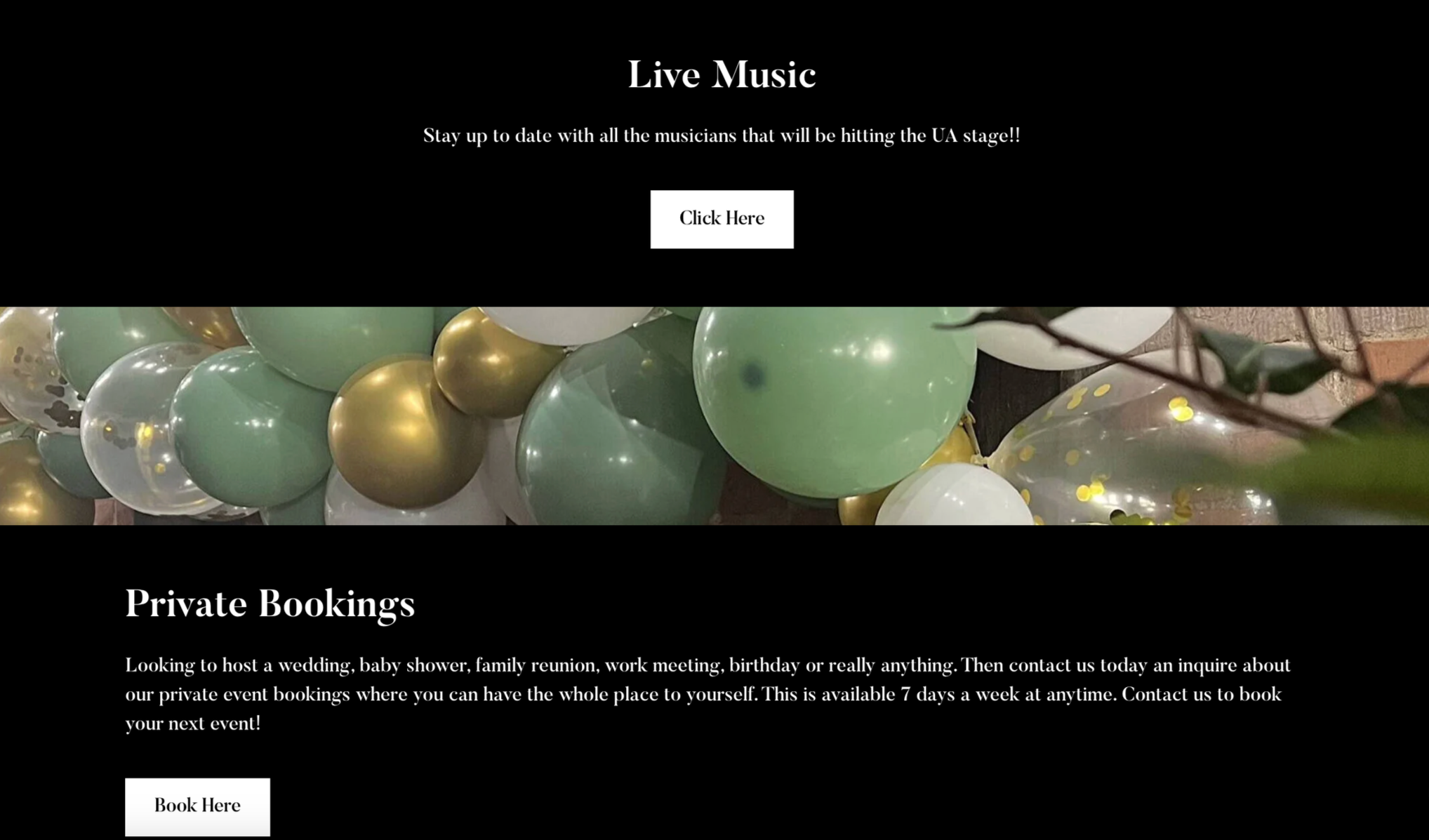 Before - Events & Bookings