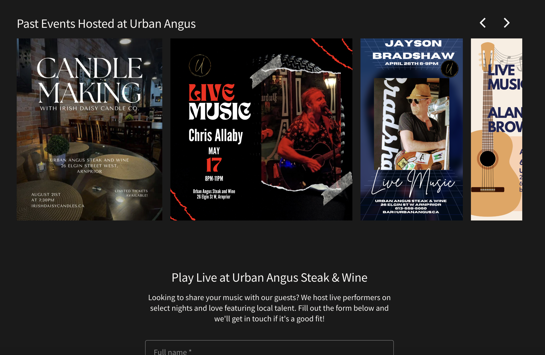 After - Events & Bookings (New Page)