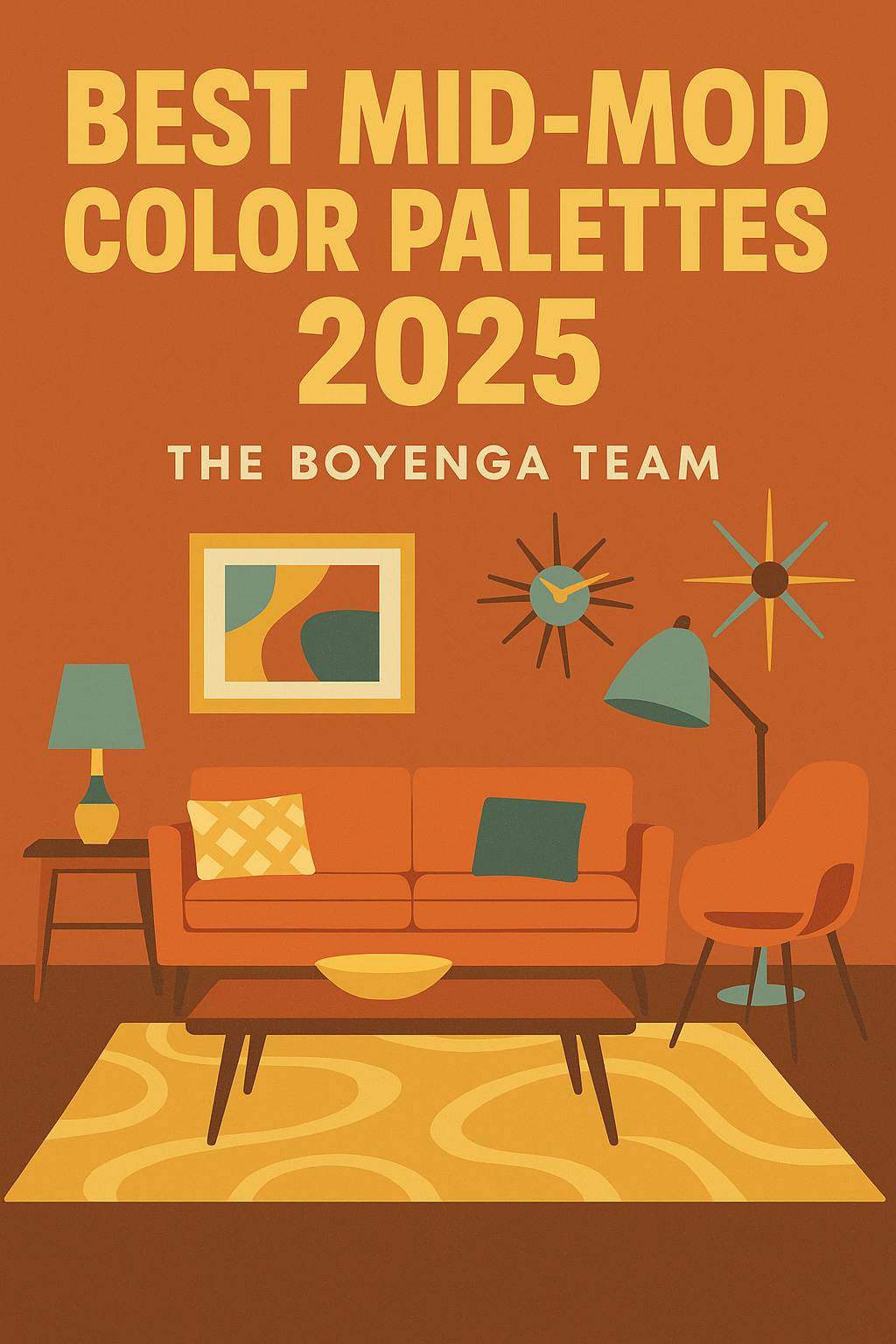 Best Mid-Century Modern Color Palettes for 2025