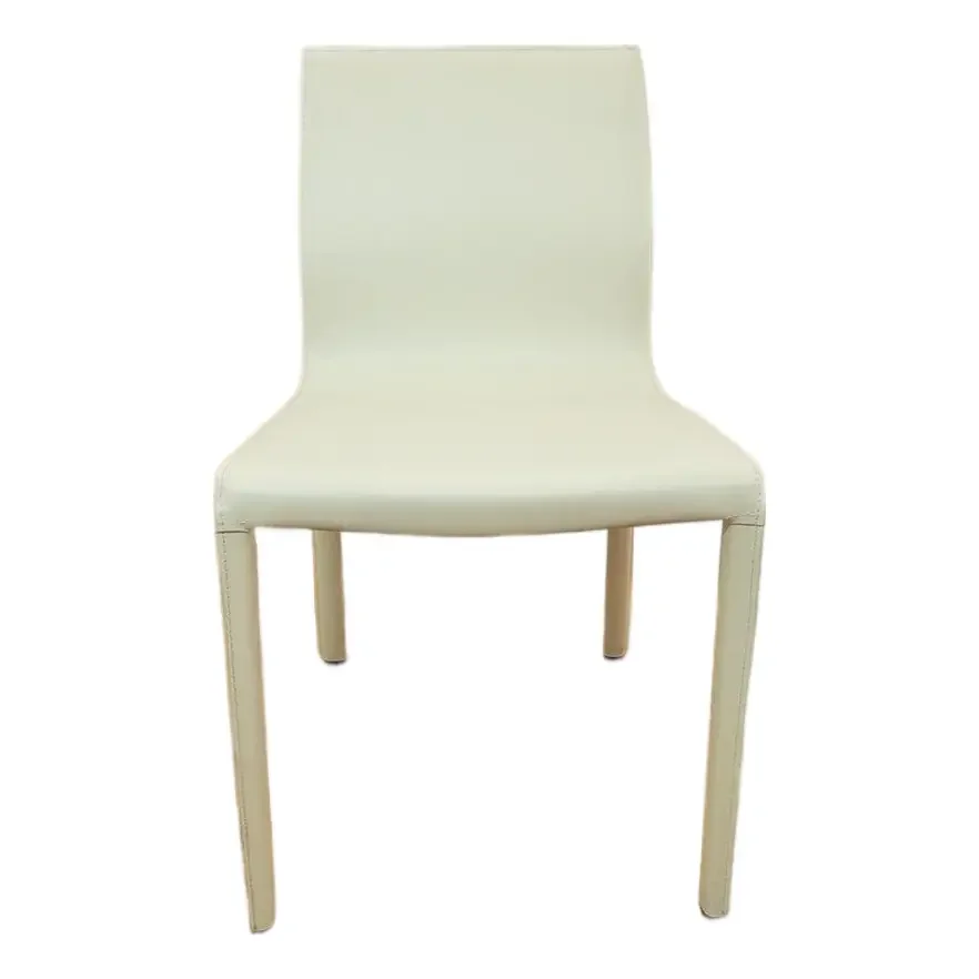 Nuevo Colter Dining Chair in White Leather