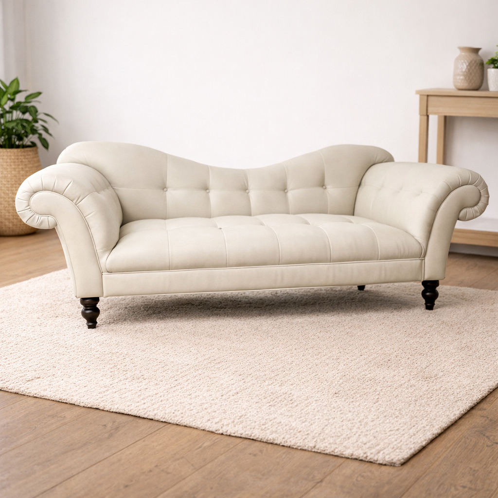 1910s Victorian Sofa Newly Upholstered